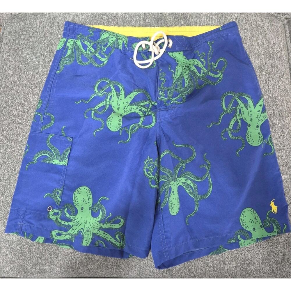 Polo Ralph Lauren Sanibel Octopus Board Shorts Boys/Youth Large Swimming, Beach
